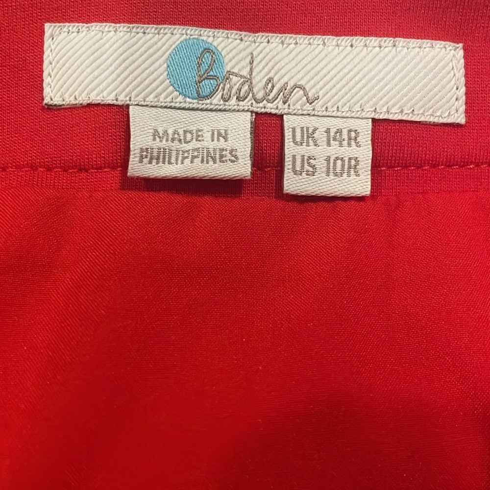 Boden Bright Red Pencil Skirt - Picture 7 of 7